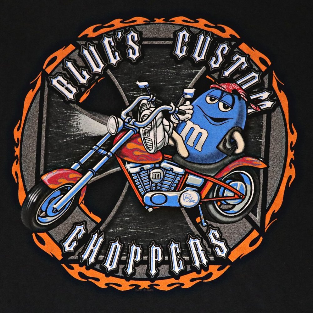 M&M's Blue's Custom Choppers Delta Pro Weight T-Sh
